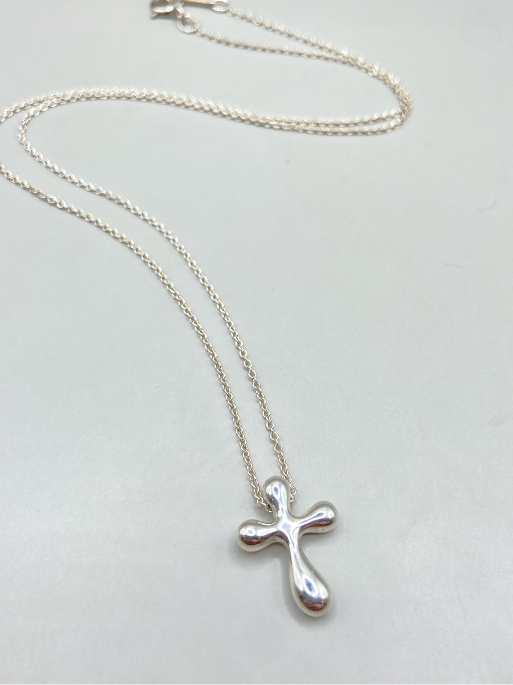 Tiffany & Co Elsa Peretti Cross Pendant Necklace